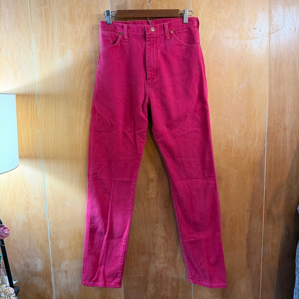 Wrangler Vintage Red High Waisted‎ Western Jeans Made in USA Size 11x32